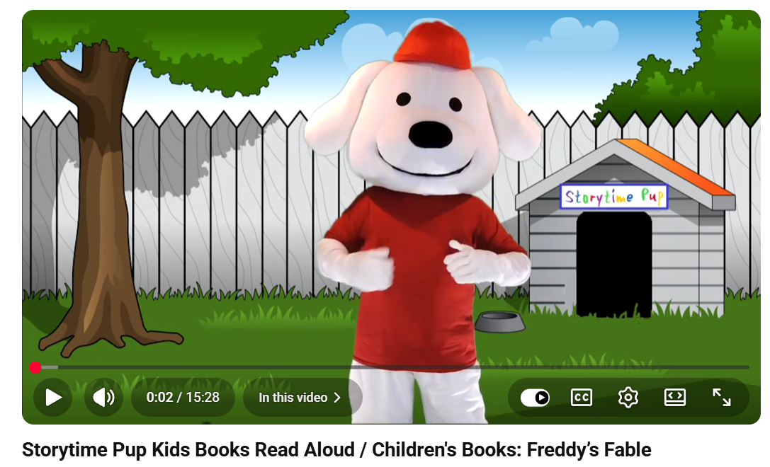 Freddy is on YouTube!