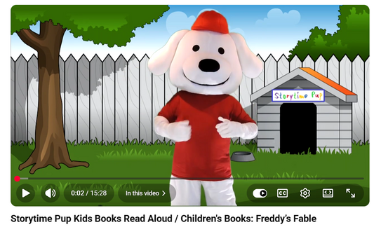 Freddy is on YouTube!